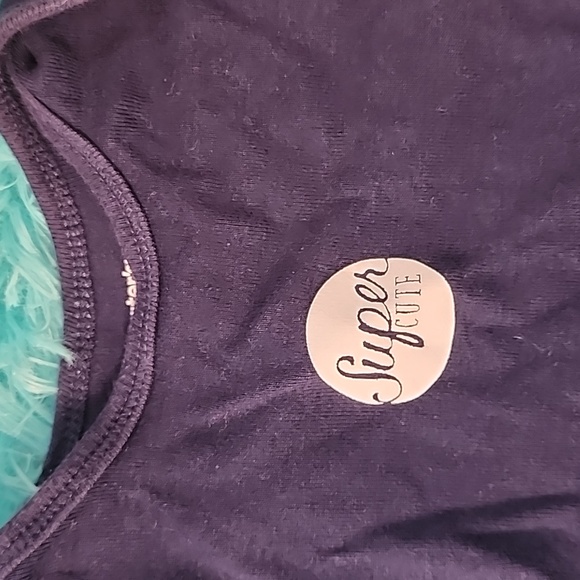 Carters 12m super cute Navy diaper shirt - Picture 2 of 4